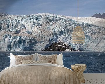 Aialik Gletsjer Alaska  in de Kenai Fjords by Menno Schaefer