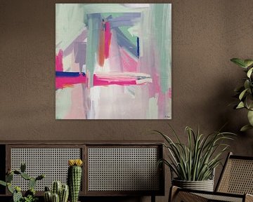 Dreams | abstract digitaal olieverf schilderij van Romy Smit