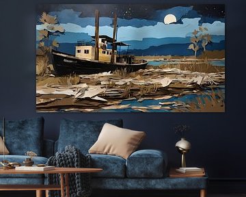 Mississippi stoomboot van Nick Wendt