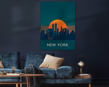 Skyline bei Sonnenuntergang