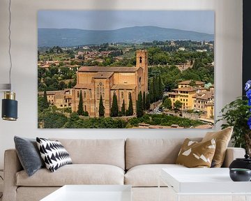 Uitzicht over Siena vanaf de Torre del Mangia (Italië, Toscane) II