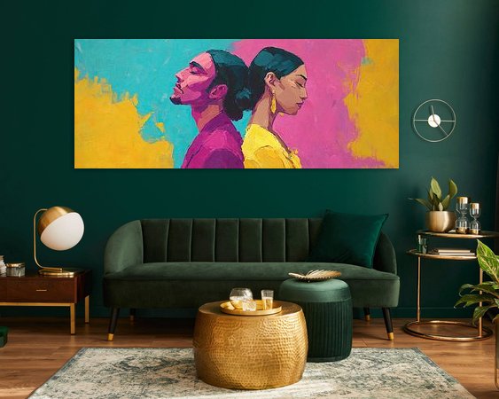 Example of the artwork in a room