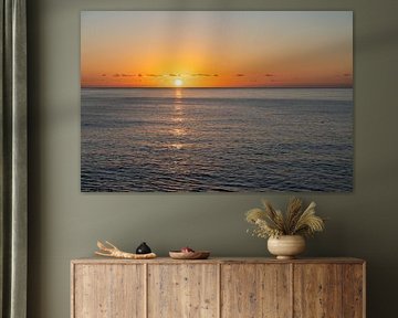 Golden sunrise over the Mediterranean