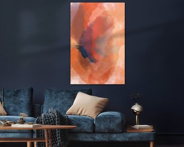 Colorful abstract watercolor painting by Dina Dankers