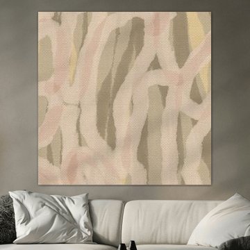 Soft organic shapes. Abstract painting in Scandinavian style by Dina Dankers