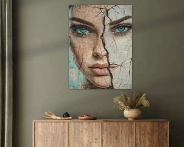 Modern Abstract Portret van SPEQ ART