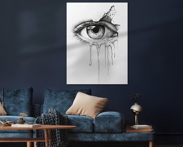 Modern Abstract Portret van SPEQ ART