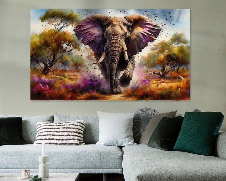 Example of the artwork in a room