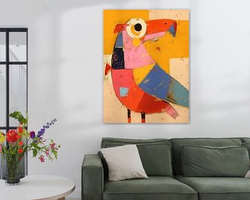 Vogel | Kleurrijke Vogel van ARTEO Schilderijen