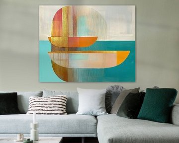 Abstract Gold | Golden Mirrors by Wonderful Art