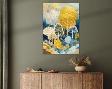 Whispering Leaves in Blue van I ❤ Bloemen