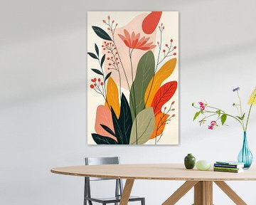 Fleur colorée dans la nature abstraite. sur AVC Art Studio