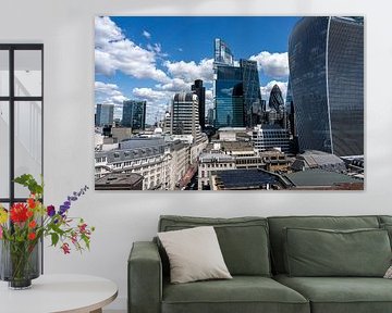 Nouvelle architecture dans le quartier financier de Londres. Grande-Bretagne Moderne Gratte-ciel City of London