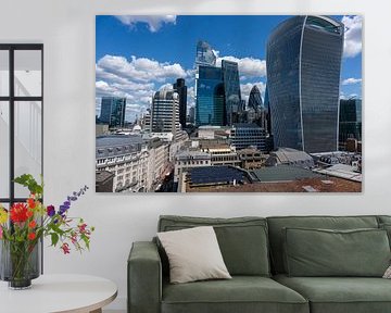 Nouvelle architecture dans le quartier financier de Londres. Grande-Bretagne Moderne Gratte-ciel City of London