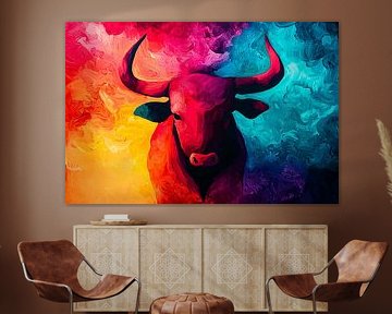 Ausdrucksvoll bunt vom Stier von Imperial Art House
