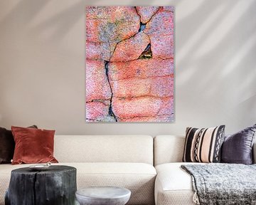 Riss (Riss in einer rosa Wand) von Caroline Lichthart