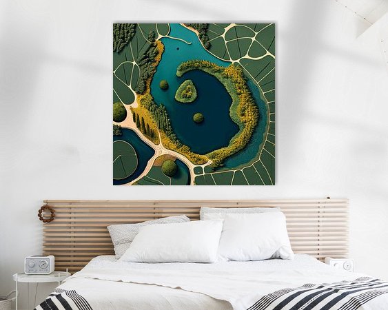 Example of the artwork in a room