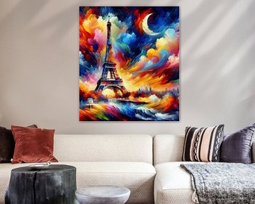 Vibrant Dreamscape of Paris by Night