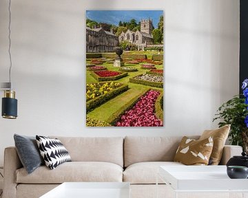 Gardens of Lanhydrock House near Bodmin, Cornwall