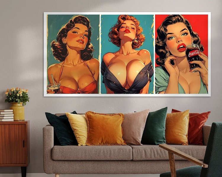 Example of the artwork in a room