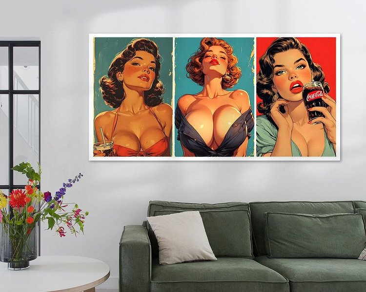 Example of the artwork in a room