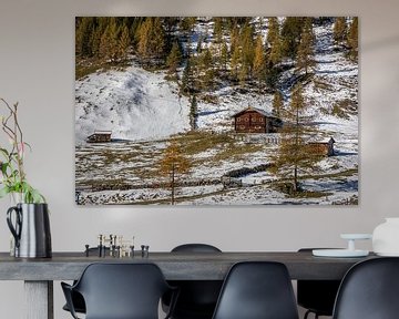 Berghut in het Arntal bij de Unterstalleralm, Villgratental van Christian Müringer