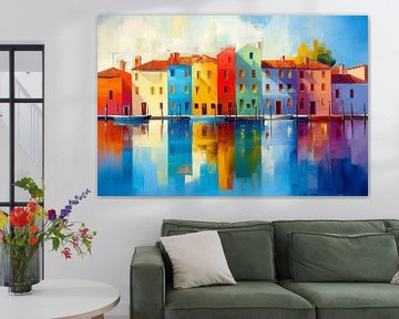 Bunte Häuser von Burano von ARTemberaubend