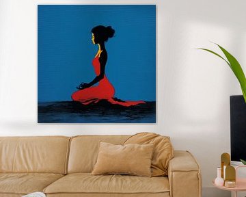 Mediterende Vrouw van OMG Art