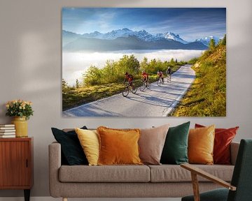Road cycling in the Swiss Alps by Menno Boermans