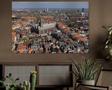 Sint-Joriskerk en stadsdaklandschap van Amersfoort van Thijs Schouten