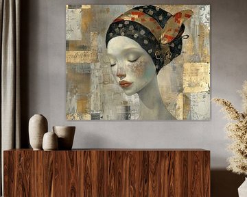 Grace in Abstract Silence van Abstract Schilderij