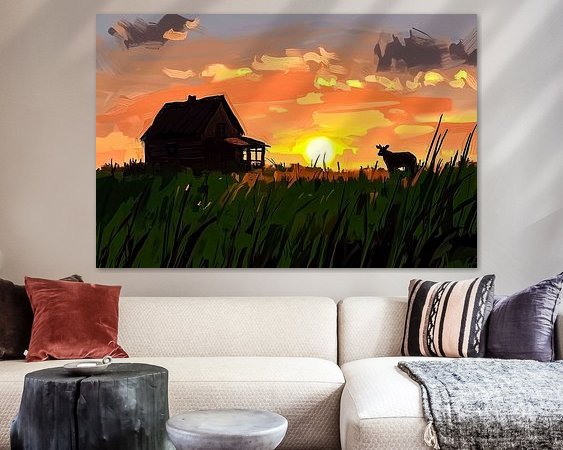 Example of the artwork in a room