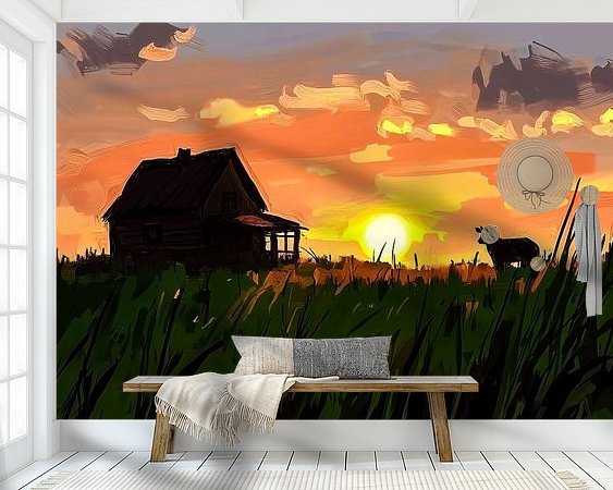 Example of the artwork in a room