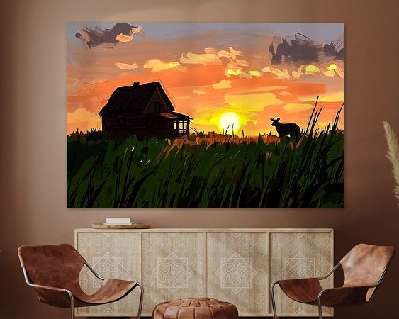 Example of the artwork in a room