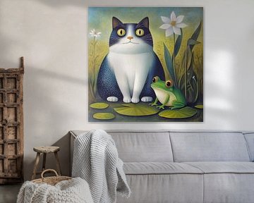 Die Katze und der Frosch