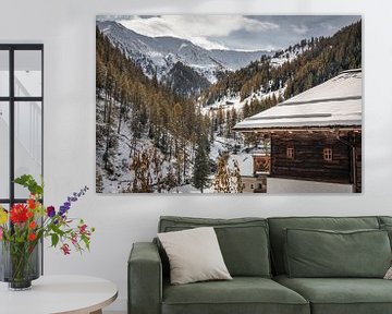 Uitzicht vanaf Kalkstein naar de Alfenalm, Innervillgraten, Villgratental van Christian Müringer