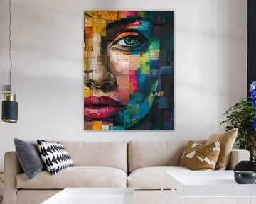 Modern Abstract Portret van SPEQ ART