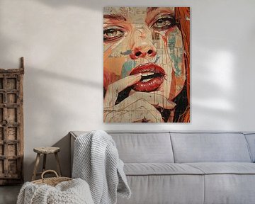 Modern Abstract Portret van SPEQ ART