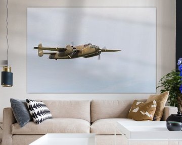 B-17 bomber over the field during Air Force Days