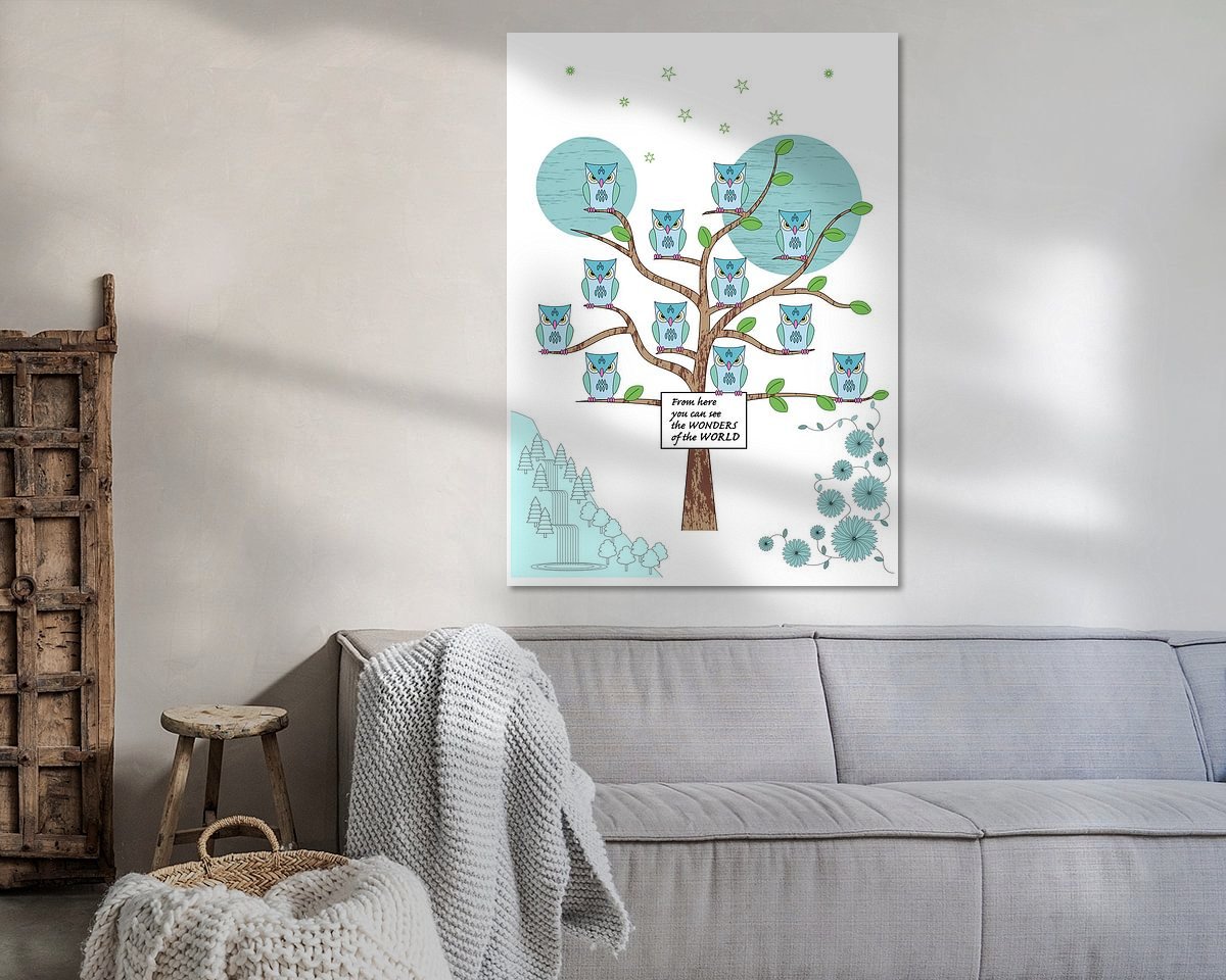 Example of the artwork in a room