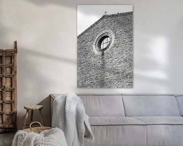 Ronde kerkraam in San Gimignano | Italie van RB-Photography