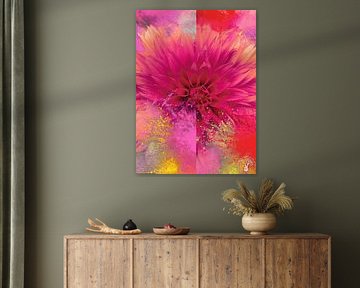 Bunte Explosion Rosa von treesgivepeace.nl
