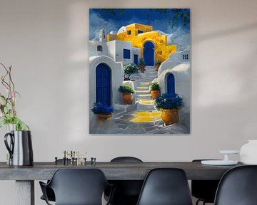 Charmant kustdorp met witte architectuur