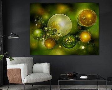 Tuin der Sferen | Fractale abstracte kunst van Karina Brouwer