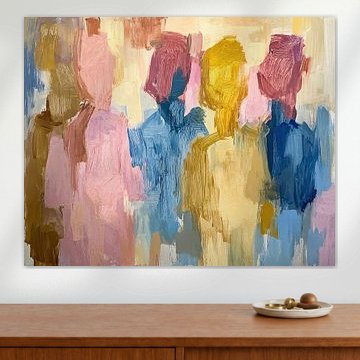 Abstrakte Gruppe von Menschen von Kunst Laune