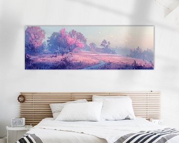 Morning Whisper Glow van Abstract Schilderij