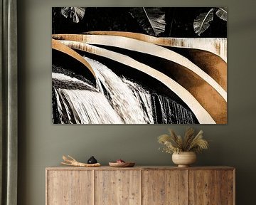 Abstract waterfall with natural tones by Imperial Art House