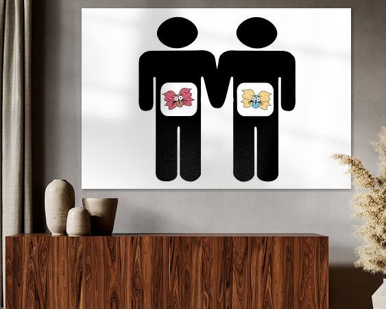 Example of the artwork in a room
