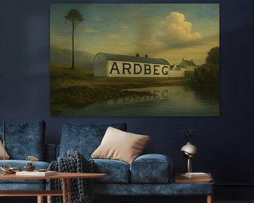 Ardbeg distillery on the edge of the island