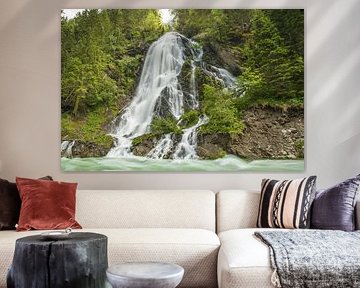 Haslacher Schleier waterval, Kalser Tal, Kals am Großglockner